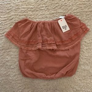 billabong off the shoulder blouse